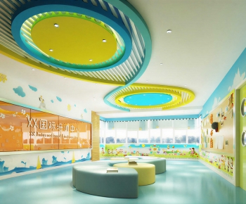 Modern Children's Reading Room-ID:966351998