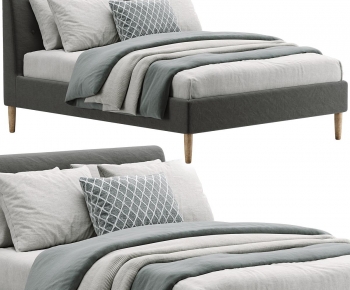 Modern Double Bed-ID:184027911