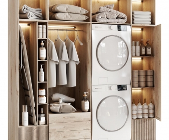 Modern Laundry Cabinet-ID:463778971
