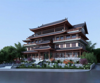 Chinese Style Ancient Architectural Buildings-ID:591262107