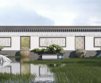 New Chinese Style Courtyard/landscape-ID:903117902