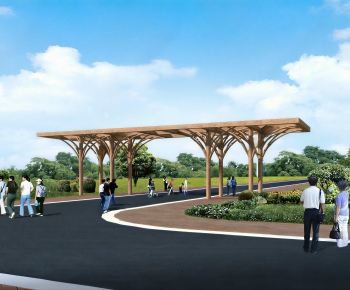 Modern Park Landscape-ID:685632943