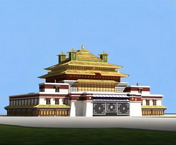 Chinese Style Religious Architecture-ID:948471071