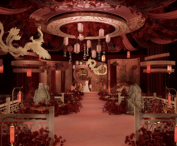 New Chinese Style Banquet Hall-ID:908680922