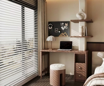 Modern Computer Desk And Chair-ID:934778937
