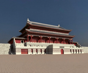 Chinese Style Ancient Architectural Buildings-ID:725234035
