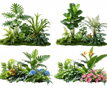 Modern Flowers And Grass-ID:838416108