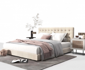Modern Double Bed-ID:556204082