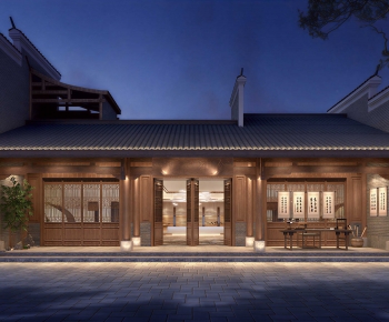 New Chinese Style Appearance Of Commercial Building-ID:167745115
