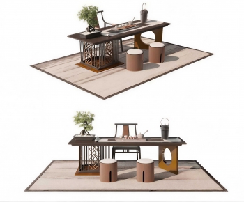 New Chinese Style Tea Tables And Chairs-ID:444761045