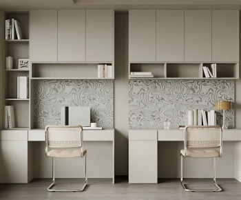 Modern Computer Desk And Chair-ID:288678883