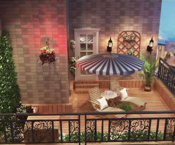 Modern Leisure Balcony-ID:873029217