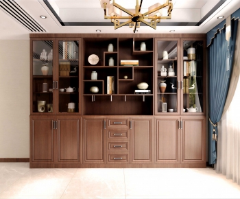 American Style Wine Cabinet-ID:458343035