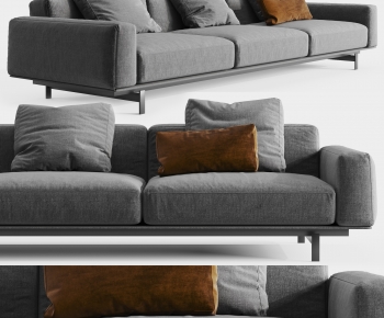 Modern Three-seat Sofa-ID:574534896