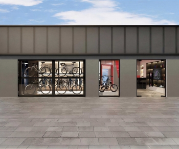 Modern Facade Element-ID:886495119