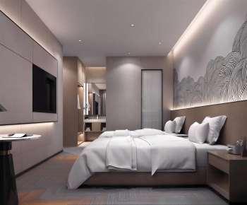 New Chinese Style Bedroom-ID:201709315
