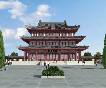 Chinese Style Ancient Architectural Buildings-ID:248481046
