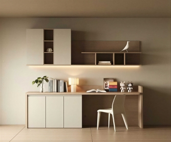 Modern Computer Desk And Chair-ID:645792961