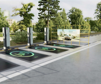 Modern Outdoor Parking Lot-ID:431655882