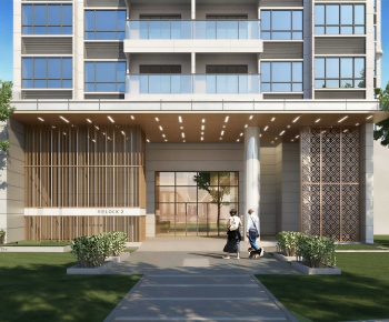 Modern Facade Element-ID:731554998