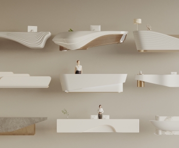 Modern Reception Desk-ID:963381053