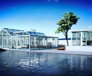 Modern Appearance Of Commercial Building-ID:624255909
