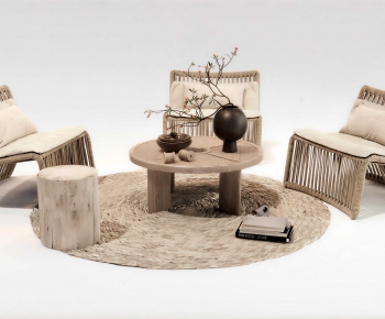 Wabi-sabi Style Lounge Chair-ID:930155042