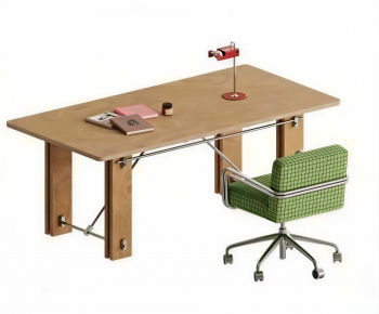 Modern Office Desk And Chair-ID:746589904