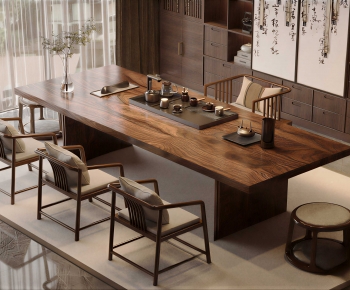 New Chinese Style Tea Tables And Chairs-ID:516482115