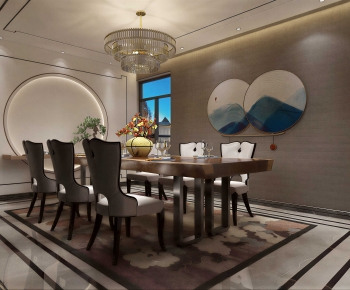 New Chinese Style Dining Room-ID:887310032