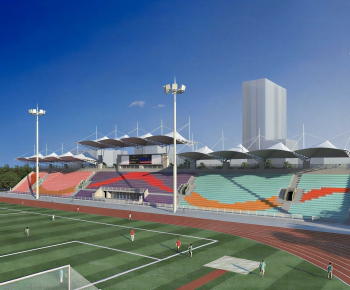 Modern Outdoor Sports Stadium-ID:497601995
