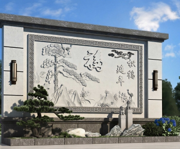 Chinese Style Landscape Wall-ID:539381988