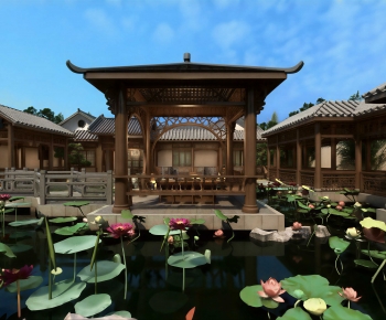 New Chinese Style Courtyard/landscape-ID:508759983