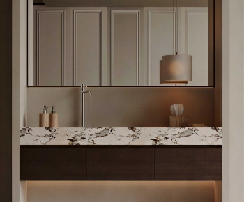 Modern Bathroom Cabinet-ID:125840908