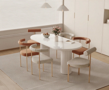 Modern Dining Table And Chairs-ID:121639976