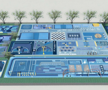 Modern Architectural Bird's-eye View Planning-ID:847703936