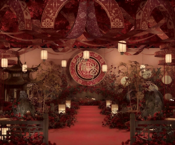 Chinese Style Banquet Hall-ID:587367062