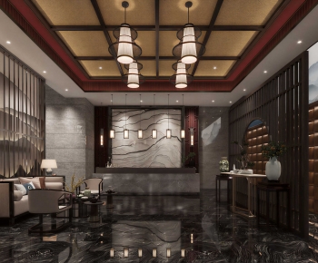 New Chinese Style Lobby Hall-ID:162540912