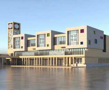 Modern Appearance Of Commercial Building-ID:236835966