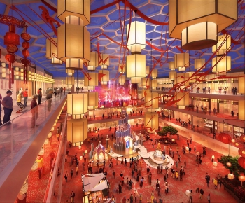 New Chinese Style Shopping Mall-ID:565910387