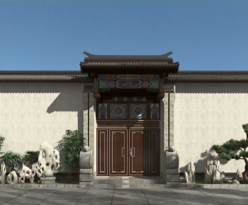 New Chinese Style Building Component-ID:530745038