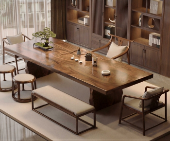 New Chinese Style Tea Tables And Chairs-ID:740434894