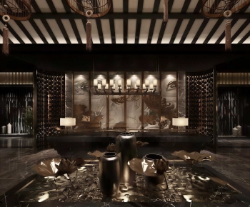New Chinese Style Lobby Hall-ID:535491944