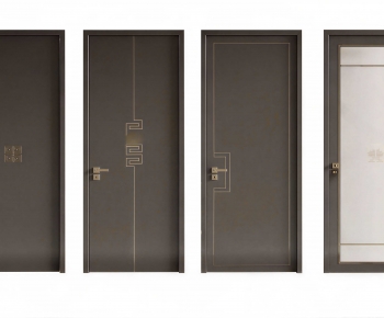 New Chinese Style Single Door-ID:111886022