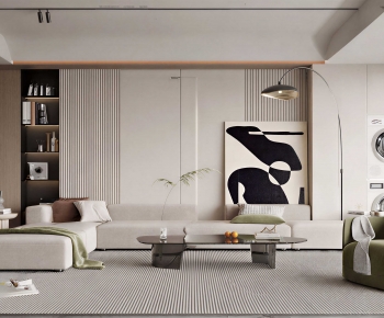 Modern A Living Room-ID:806798924