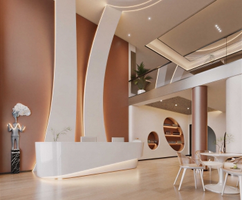 Modern Office Reception Desk-ID:857537036