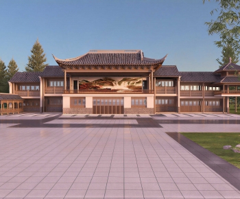 Chinese Style Courtyard/landscape-ID:521125089
