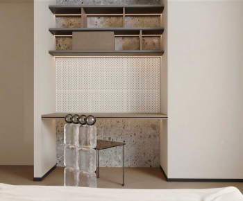 Modern Computer Desk And Chair-ID:453464988