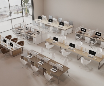 Modern Office Desk And Chair-ID:193517924