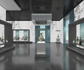 Modern Exhibition Hall-ID:498549944